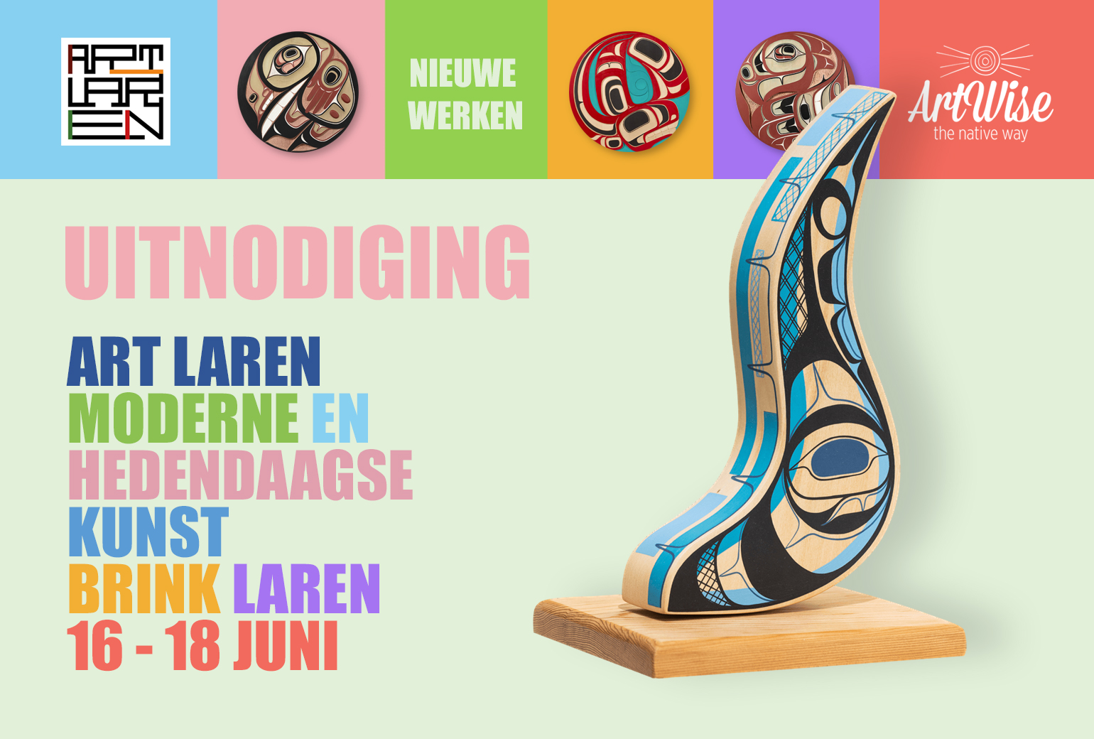 ArtWise 16 juni t/m 18 juni op Art Laren